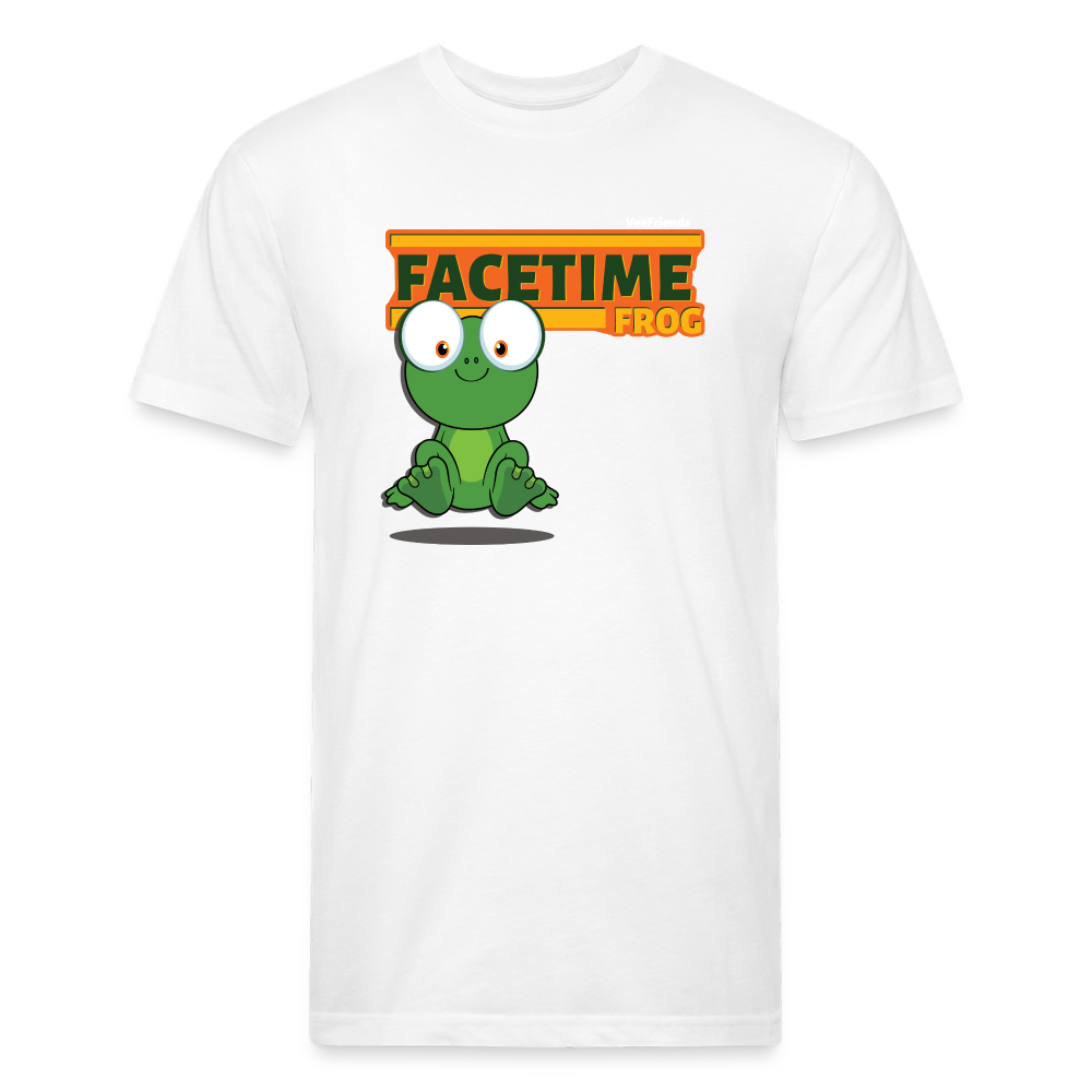 Facetime Frog Character Comfort Adult Tee (Holder Claim) - white