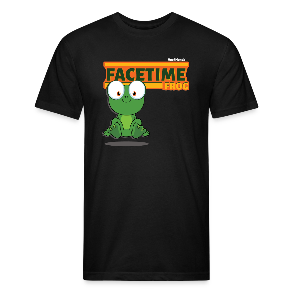 Facetime Frog Character Comfort Adult Tee (Holder Claim) - black