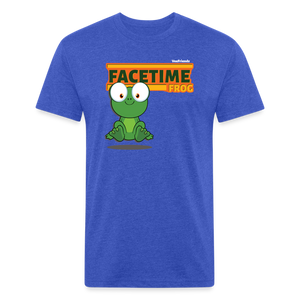 Facetime Frog Character Comfort Adult Tee (Holder Claim) - heather royal