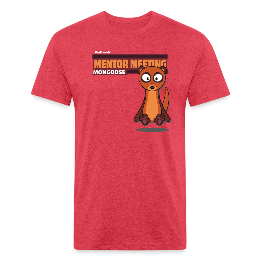 Mentor Meeting Mongoose Character Comfort Adult Tee (Holder Claim) - heather red