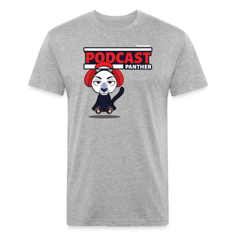 Podcast Panther Character Comfort Adult Tee (Holder Claim) - heather gray