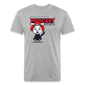Podcast Panther Character Comfort Adult Tee (Holder Claim) - heather gray