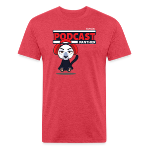 Podcast Panther Character Comfort Adult Tee (Holder Claim) - heather red