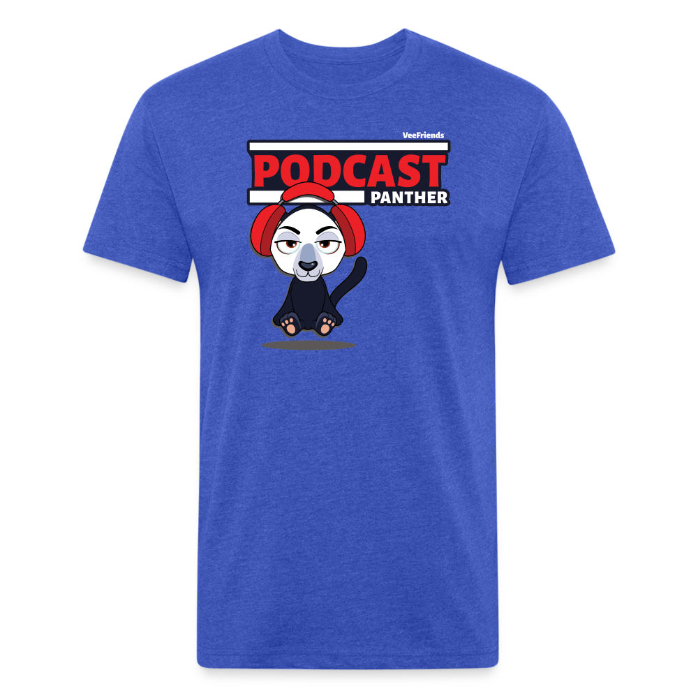Podcast Panther Character Comfort Adult Tee (Holder Claim) - heather royal