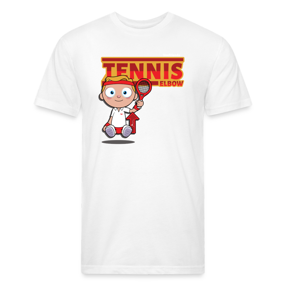 Tennis Elbow Character Comfort Adult Tee (Holder Claim) - white