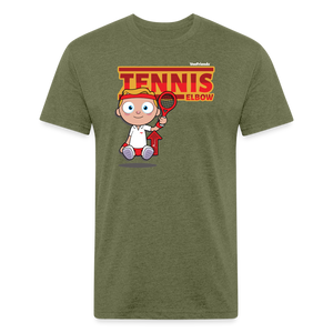 Tennis Elbow Character Comfort Adult Tee (Holder Claim) - heather military green