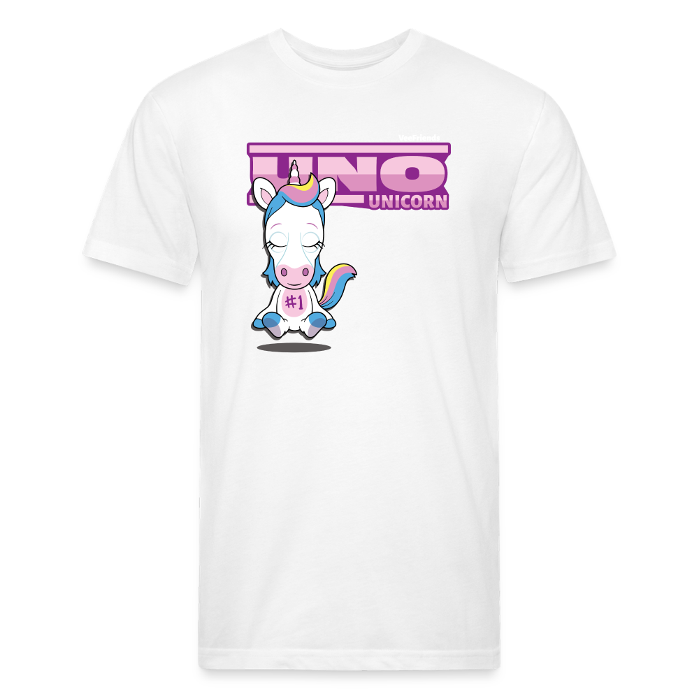 
            
                Load image into Gallery viewer, Uno Unicorn Character Comfort Adult Tee (Holder Claim) - white
            
        