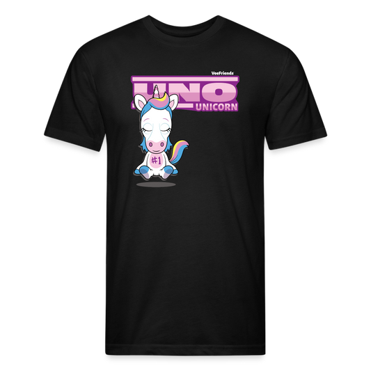 Uno Unicorn Character Comfort Adult Tee (Holder Claim) - black