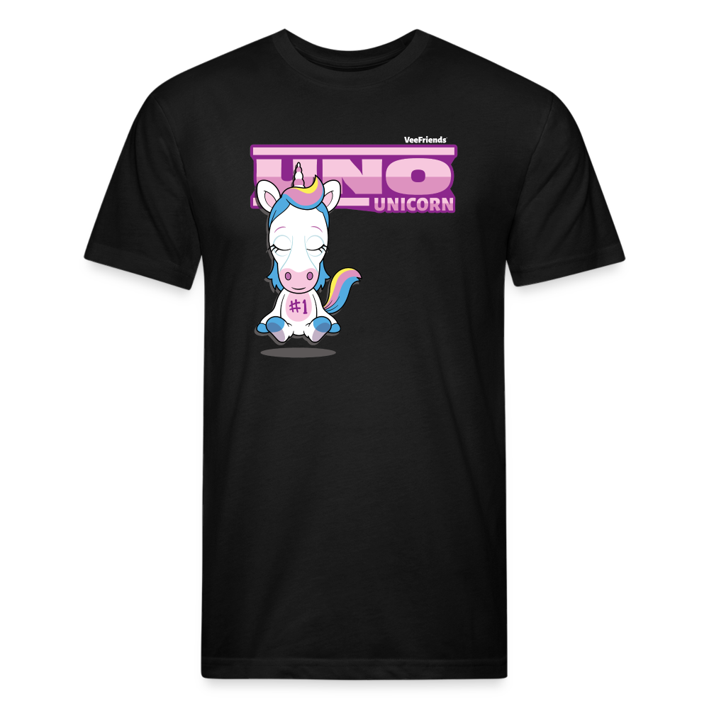 
            
                Load image into Gallery viewer, Uno Unicorn Character Comfort Adult Tee (Holder Claim) - black
            
        