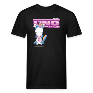 
            
                Load image into Gallery viewer, Uno Unicorn Character Comfort Adult Tee (Holder Claim) - black
            
        