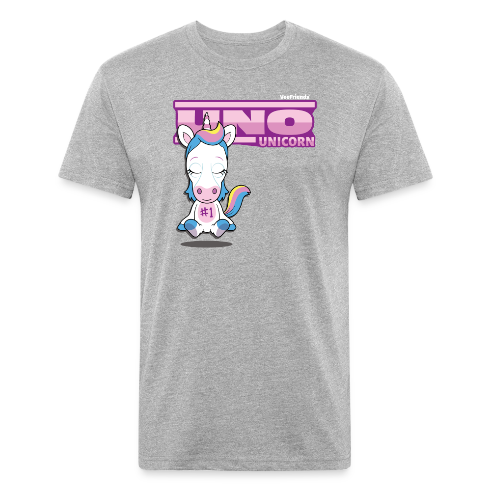 Uno Unicorn Character Comfort Adult Tee (Holder Claim) - heather gray