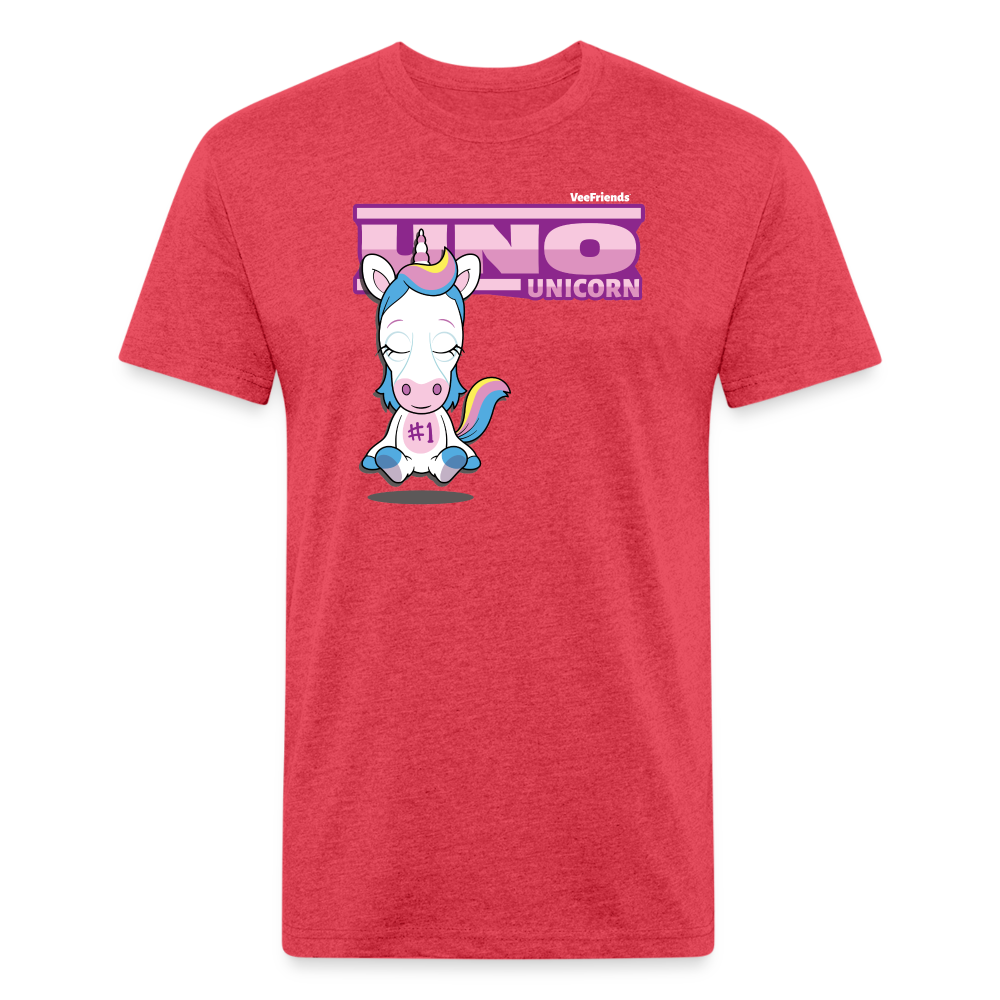 
            
                Load image into Gallery viewer, Uno Unicorn Character Comfort Adult Tee (Holder Claim) - heather red
            
        