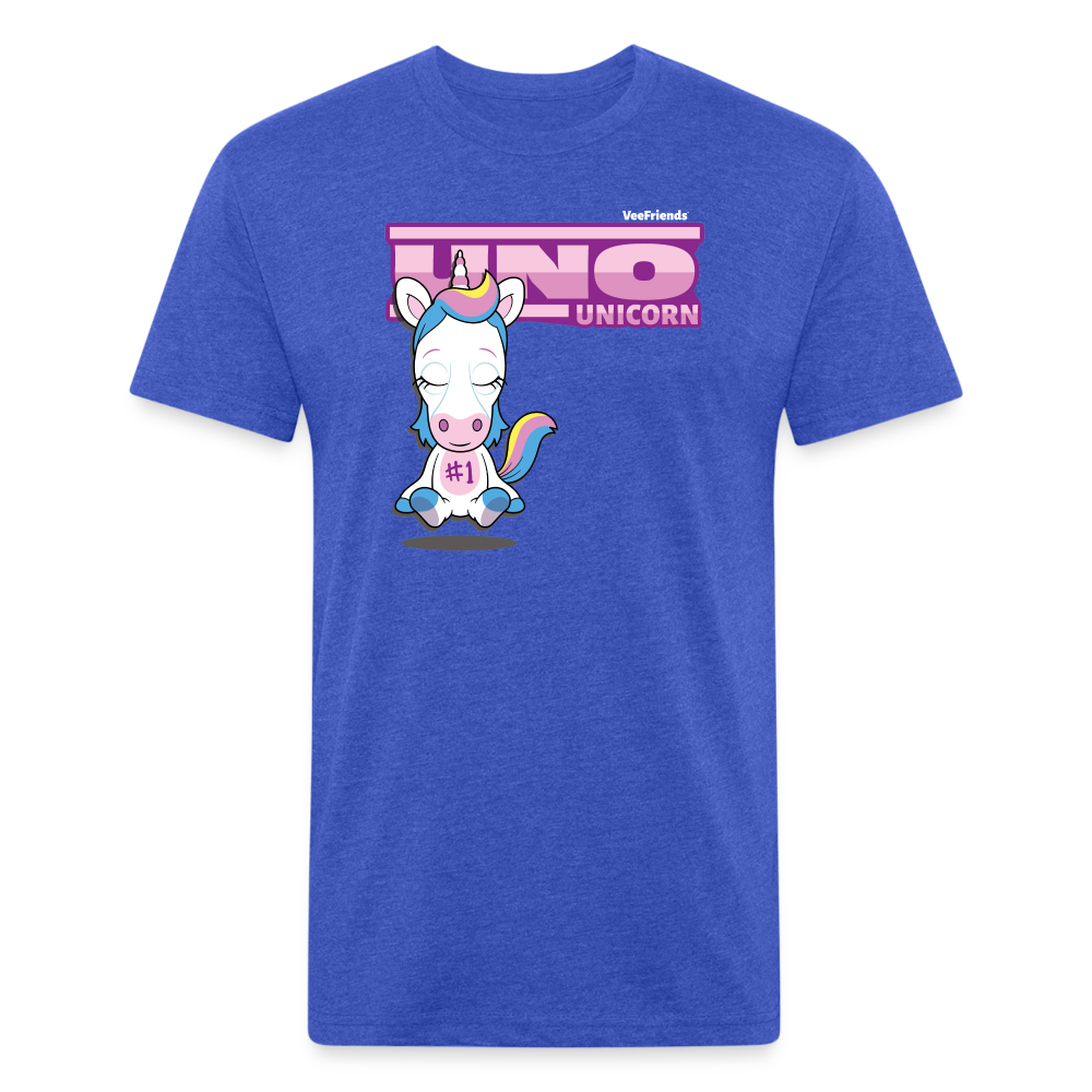 Uno Unicorn Character Comfort Adult Tee (Holder Claim) - heather royal