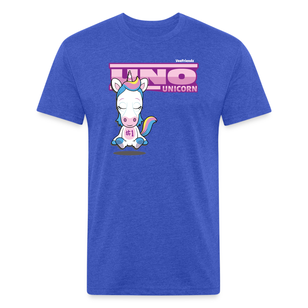 
            
                Load image into Gallery viewer, Uno Unicorn Character Comfort Adult Tee (Holder Claim) - heather royal
            
        
