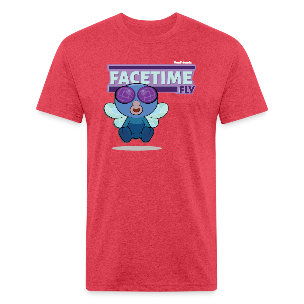Facetime Fly Character Comfort Adult Tee (Holder Claim) - heather red