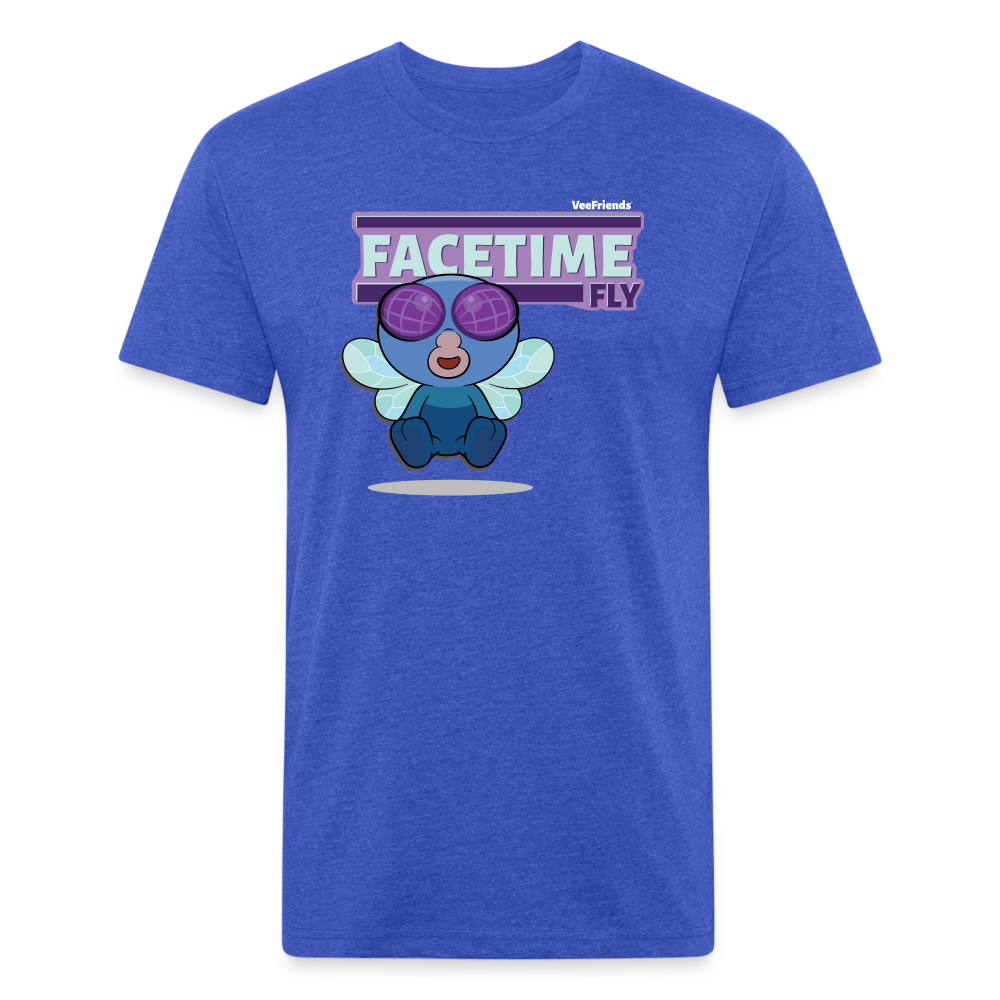 Facetime Fly Character Comfort Adult Tee (Holder Claim) - heather royal