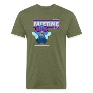 Facetime Fly Character Comfort Adult Tee (Holder Claim) - heather military green