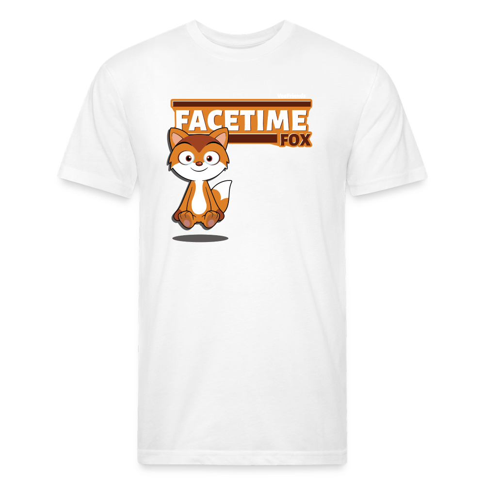 Facetime Fox Character Comfort Adult Tee (Holder Claim) - white