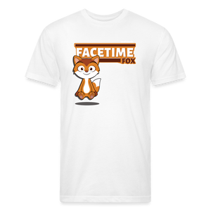 Facetime Fox Character Comfort Adult Tee (Holder Claim) - white