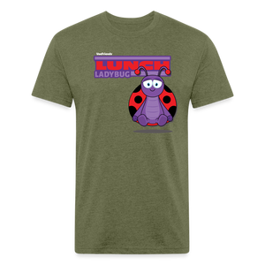 Lunch Ladybug Character Comfort Adult Tee (Holder Claim) - heather military green