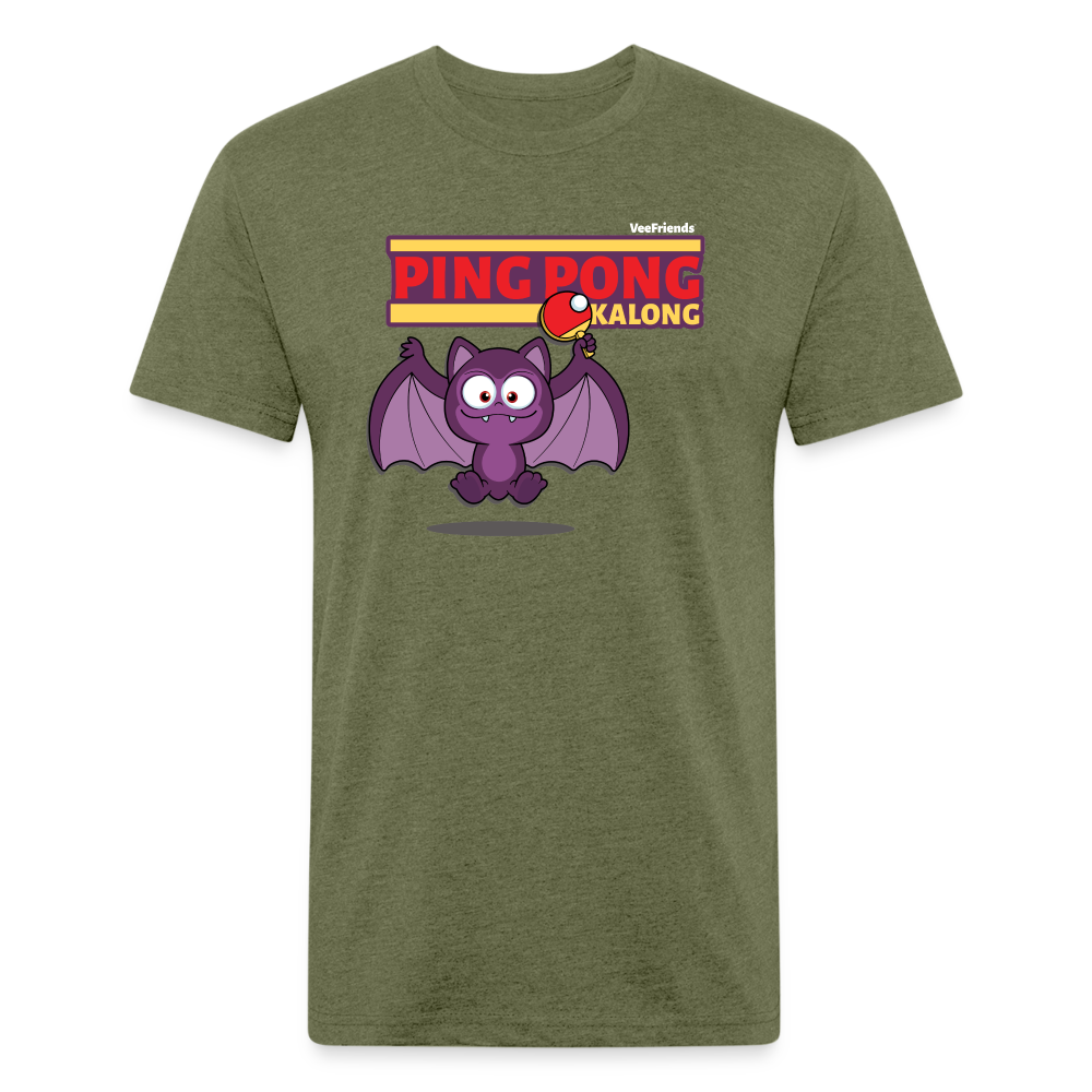 Ping Pong Kalong Character Comfort Adult Tee (Holder Claim) - heather military green