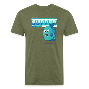 Supper Sunfish Character Comfort Adult Tee (Holder Claim) - heather military green