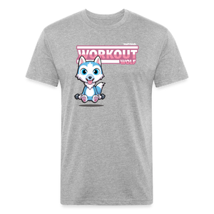 Workout Wolf Character Comfort Adult Tee (Holder Claim) - heather gray