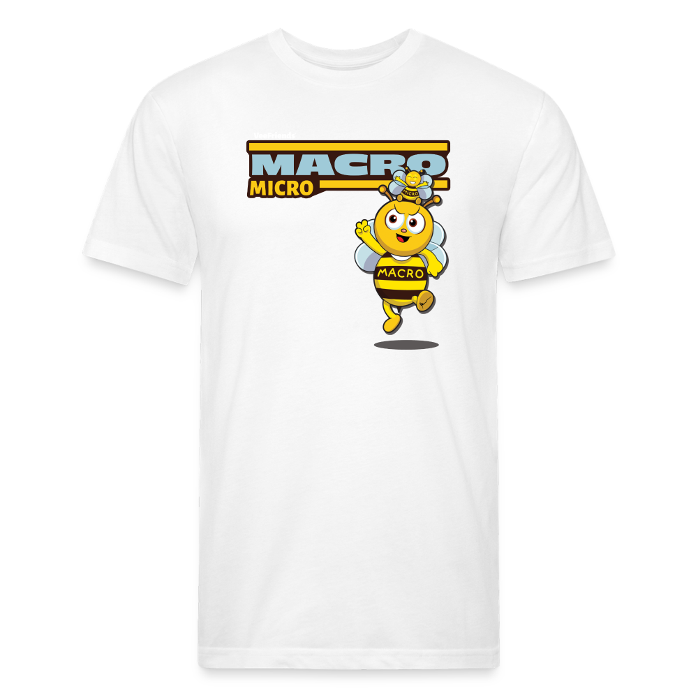 Macro Micro Character Comfort Adult Tee - white