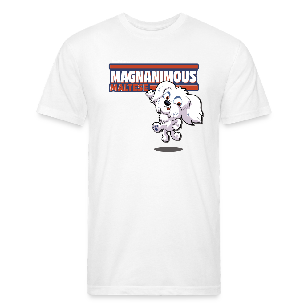 Magnanimous Maltese Character Comfort Adult Tee - white