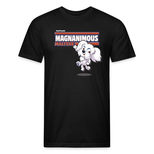 Magnanimous Maltese Character Comfort Adult Tee - black