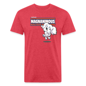 Magnanimous Maltese Character Comfort Adult Tee - heather red