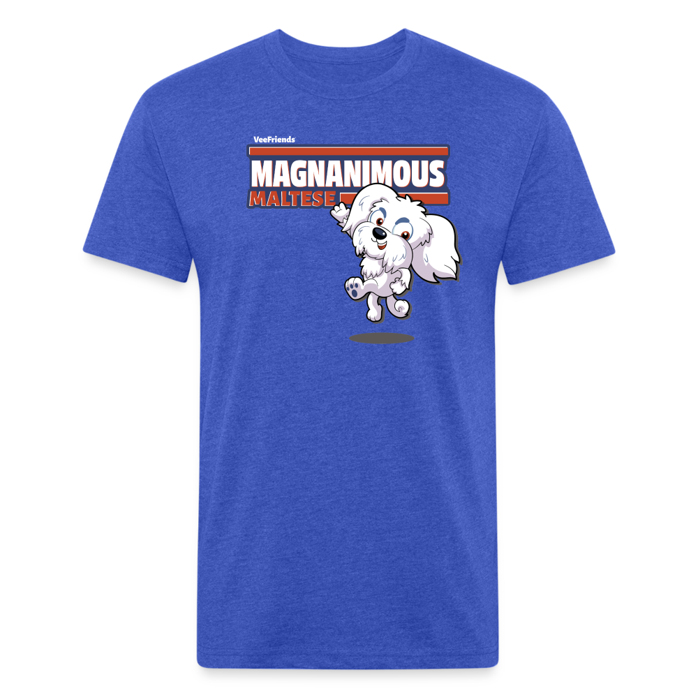 Magnanimous Maltese Character Comfort Adult Tee - heather royal