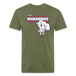 Magnanimous Maltese Character Comfort Adult Tee - heather military green