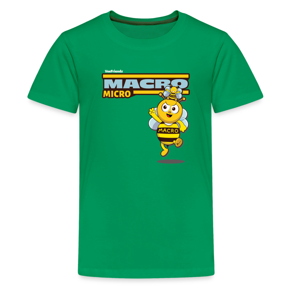Macro Micro Character Comfort Kids Tee - kelly green