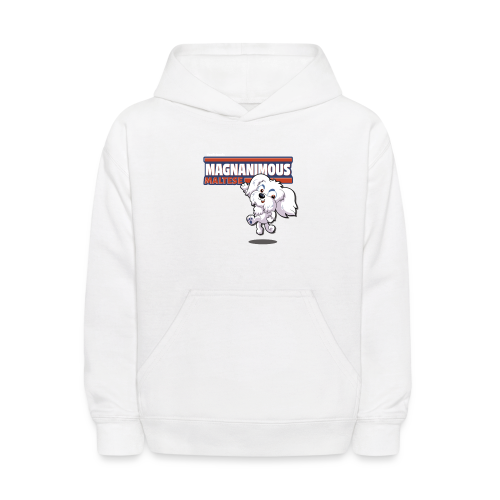 Magnanimous Maltese Character Comfort Kids Hoodie - white