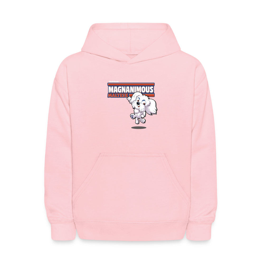 Magnanimous Maltese Character Comfort Kids Hoodie - pink