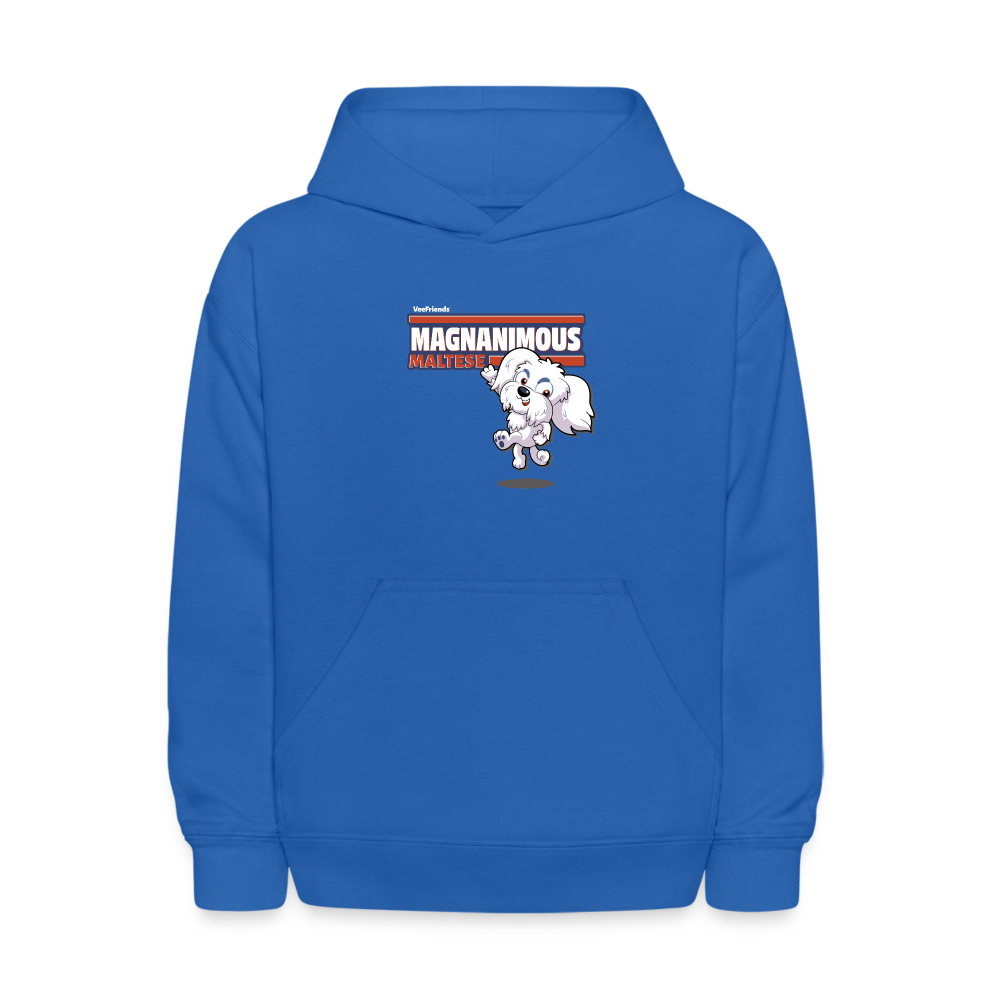 Magnanimous Maltese Character Comfort Kids Hoodie - royal blue