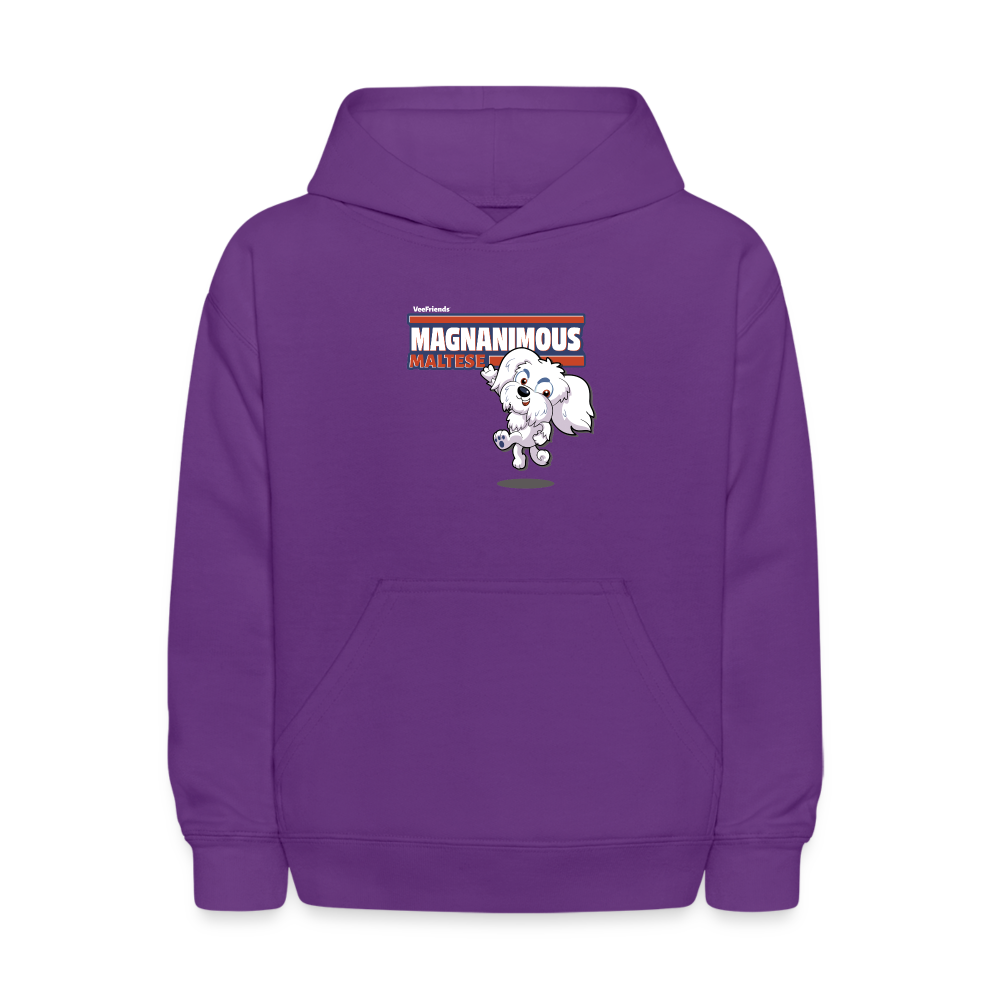 Magnanimous Maltese Character Comfort Kids Hoodie - purple