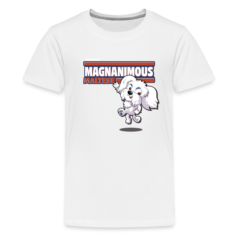 Magnanimous Maltese Character Comfort Kids Tee - white