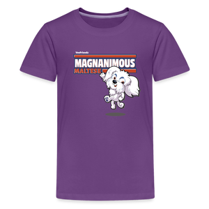 Magnanimous Maltese Character Comfort Kids Tee - purple