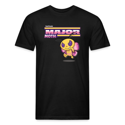 Major Moth Character Comfort Adult Tee - black