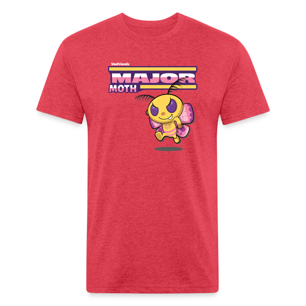 Major Moth Character Comfort Adult Tee - heather red