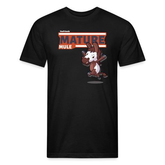 Mature Mule Character Comfort Adult Tee - black