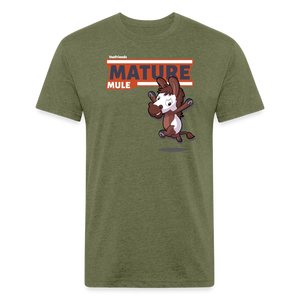 Mature Mule Character Comfort Adult Tee - heather military green