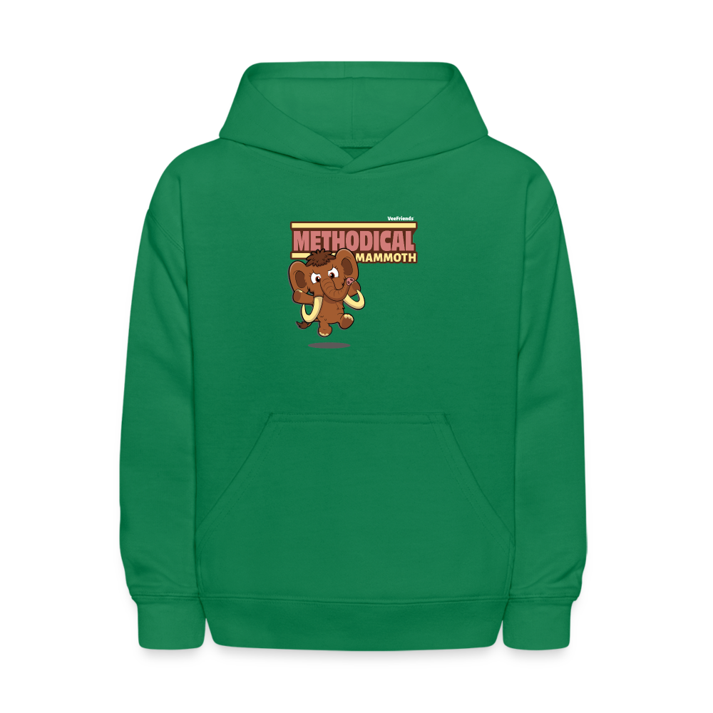 Methodical Mammoth Character Comfort Kids Hoodie - kelly green