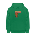 Methodical Mammoth Character Comfort Kids Hoodie - kelly green