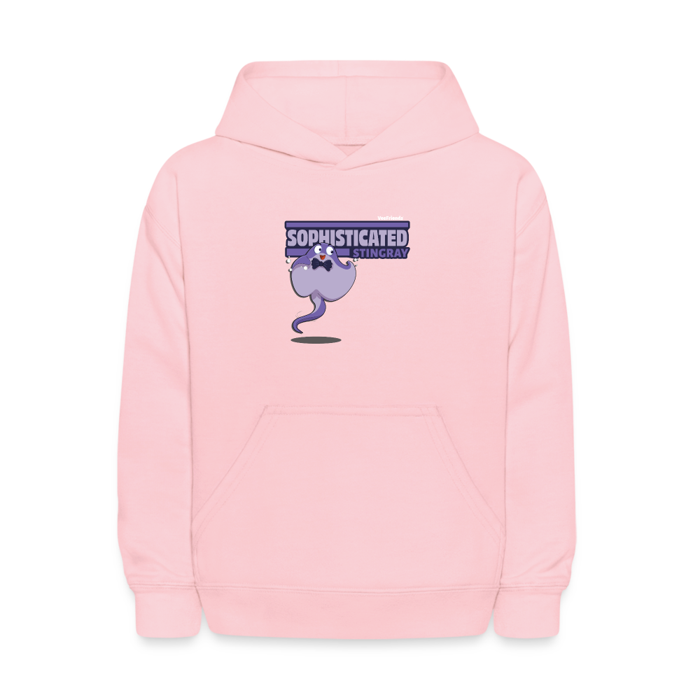 Sophisticated Stingray Character Comfort Kids Hoodie - pink