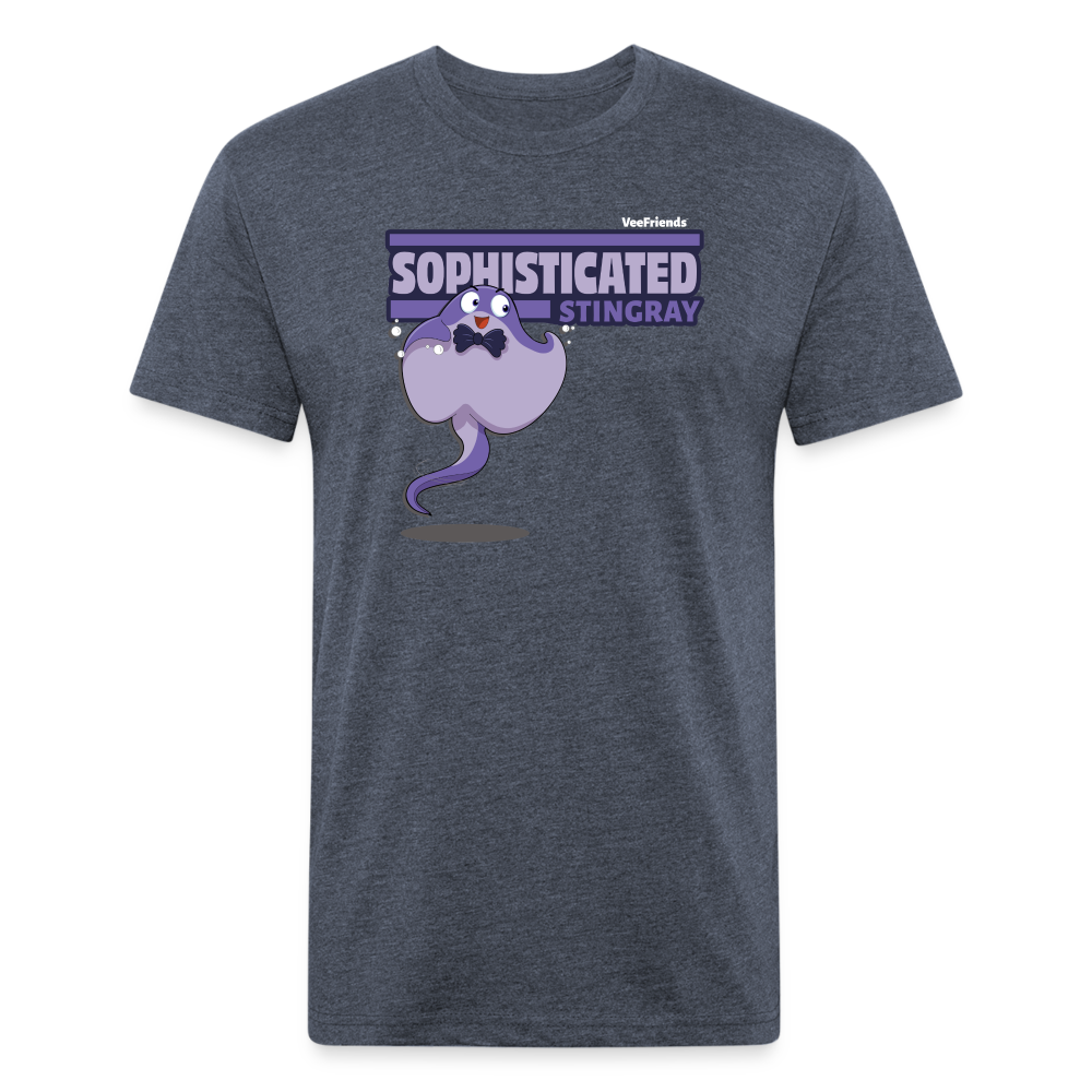 Sophisticated Stingray Character Comfort Adult Tee - heather navy