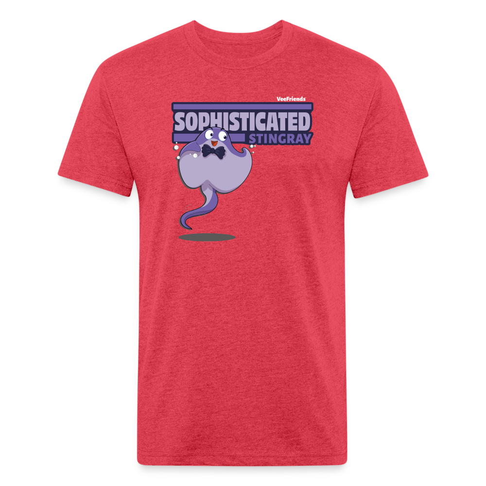 Sophisticated Stingray Character Comfort Adult Tee - heather red