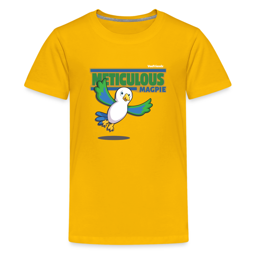 Meticulous Magpie Character Comfort Kids Tee - sun yellow